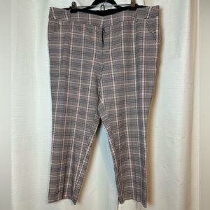 Ava&Viv 18w Plaid Checkered Dress Pants